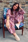 Annie 1972 Shirring Pleat Barrel Pant Indian Pink Haze